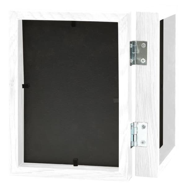 vidaXL Fällbar ram Vit 2 x (13 x 18 cm)