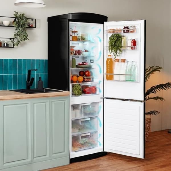 Cecotec Retro Kylskåp Bolero CoolMarket Combi Origin 294+ Svart E