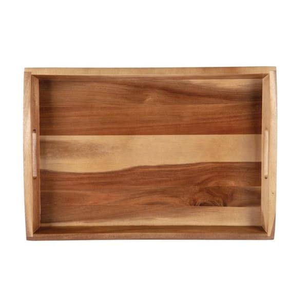 Serveringsfat - Olympia - Acacia - 510 x 350 x 70 mm - Lackerad trä - Rektangulär