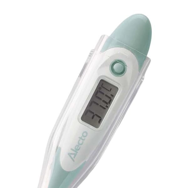 Digital termometer med flexibel spets, minne och feberlarm Alecto Grön