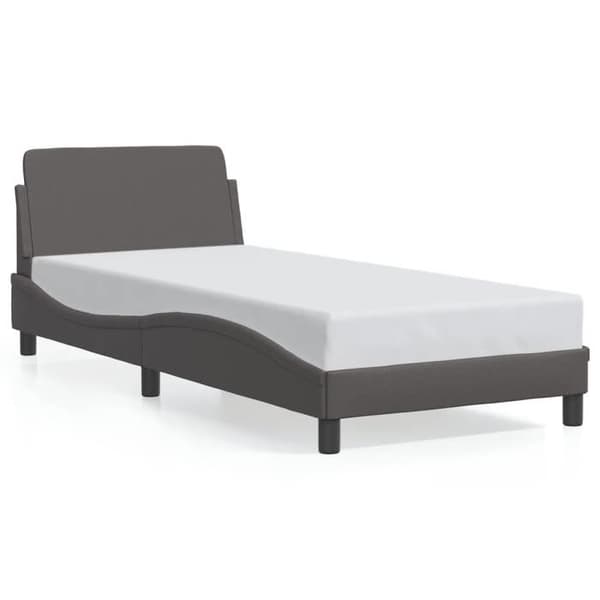 vidaXL Dover sängram grå 90x190 cm konstläder 373101