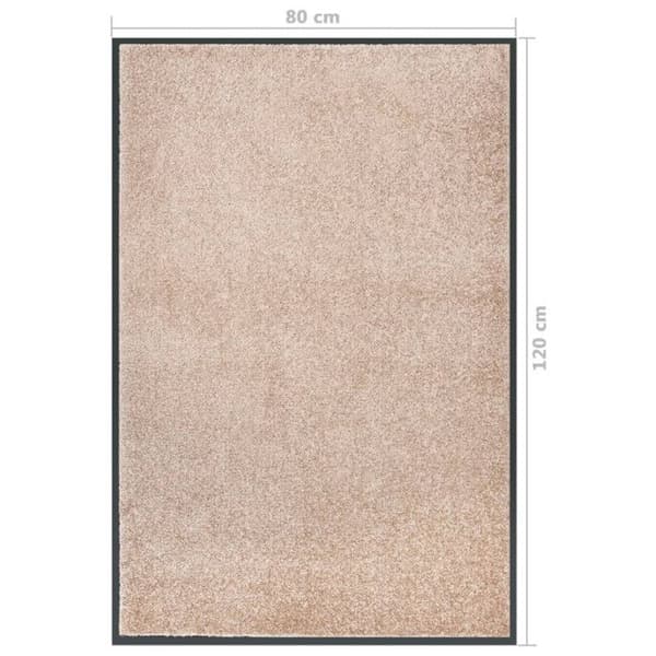 vidaXL Dörrmatta Beige 80x120 cm