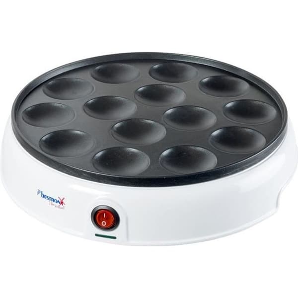 Bestron APFM700W Dutch Poffertjes Pan White 800W