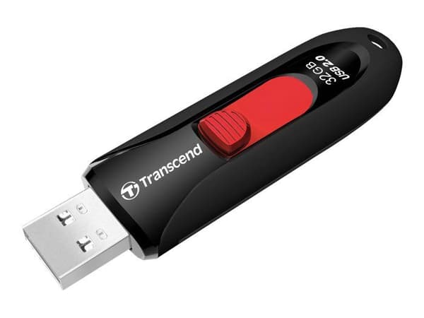 TRANSCEND JETFLASH 590 USB-nyckel - 32 GB - Svart