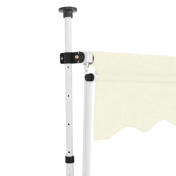 vidaXL Manuell infällbar markis 300 cm Kräm