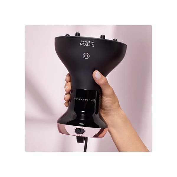 Hårblås - BELLISSIMA - Diffon Ion Keramik - 700W - Svart - Dubbel spänning