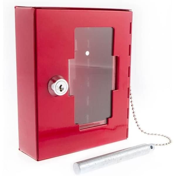 Emergency Key Box - STERLING - EB01 - Broken Glass Hammer - Röd