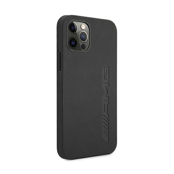 Läderfodral - MERCEDES - iPhone 12 Pro Max - Äkta läder - Svart - Stötskydd