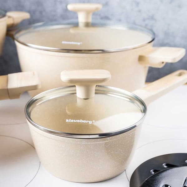 SET 12 DELAR MARMORGRYTOR KLAUSBERG KB-7833