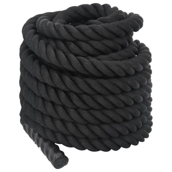 Kampkabel - VIDAXL - 15 m - 11 kg - Polyester - Svart