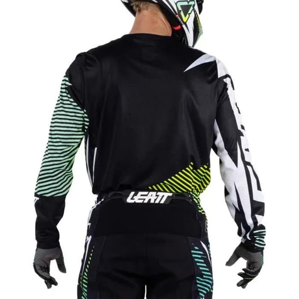 Långärmad motocrosströja Leatt 3.5 - vit/svart/grön