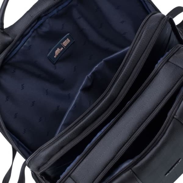 Ryggsäck - RIVACASE 15.6" - Polyester - Syntetiskt läder - Dragkedjefack