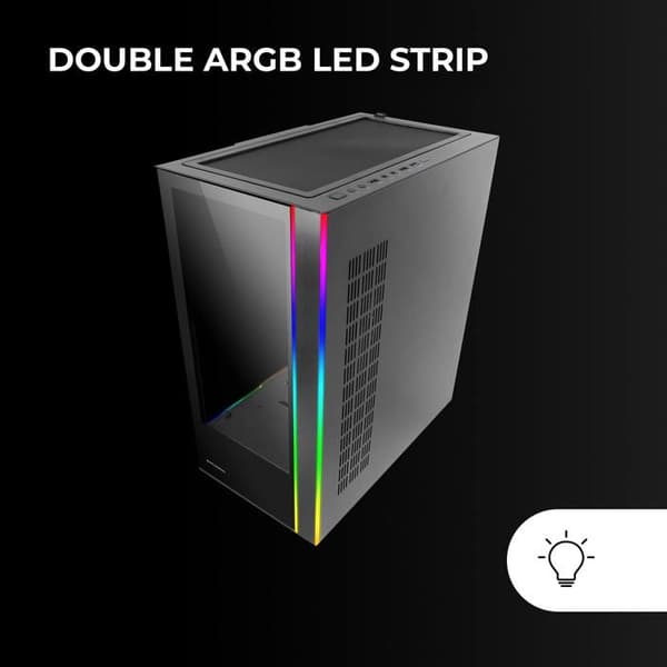 PC-chassi - Marsgaming - MC-ULTRA - E-ATX XXL - Vattenkylning - ARGB