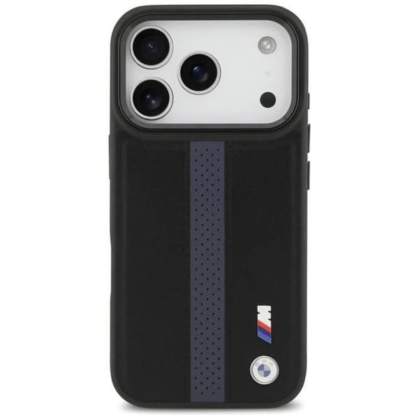 BMW M Perforerad Rand Logofodral med MagSafe för iPhone 17 Pro 6.3" Blå