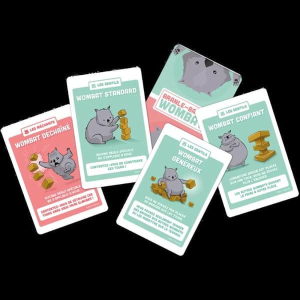 Branle-bas de Wombat - ASMODEE - EKIWOM01FR - Röd - Från 7 år
