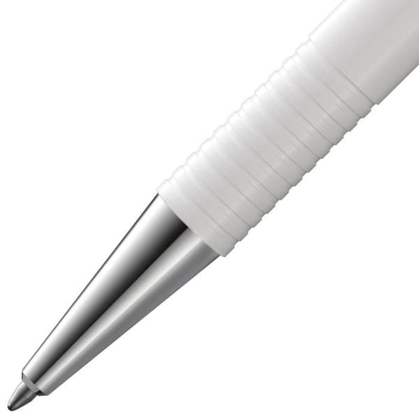 LAMY kulpenna med påfyllning 1228046 vit/blå – spets M16 B, blank plast och förkromad metall