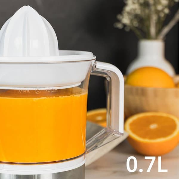 Elektrisk citruspress - Ufesa - 40W - 0,7L - Rostfritt stål - 2 kottar - Justerbart filter