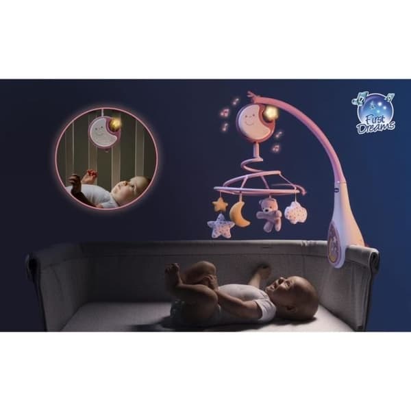 CHICCO Mobil Next2Dreams Rosafärgade Första Drömmar