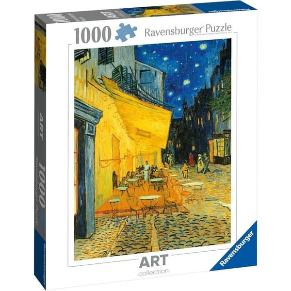 Pussel Ravensburger Caféterrass, på kvällen (Van Gogh) 1000 bitar