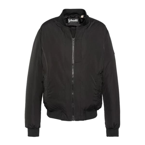 Blouson Noir Schott Avtagbar Foder