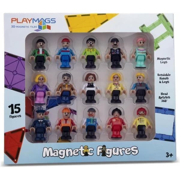 Playmags gemenskapsfigurer set – 15 magnetiska figurer för barn