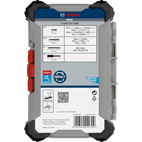 Bosch 48x PRO Impact Set - 48 delar Robusta
