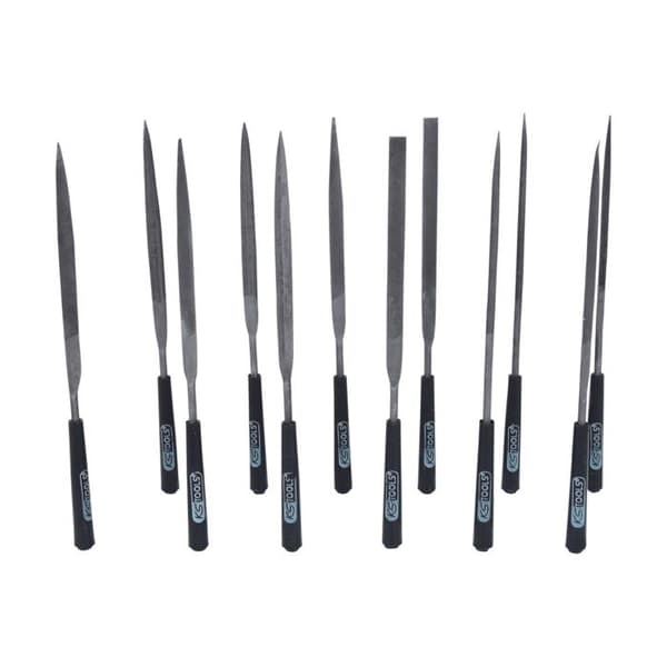 Nålfilset - KS TOOLS - 140.3050 - 12 delar - 145mm - Precisionsverktyg
