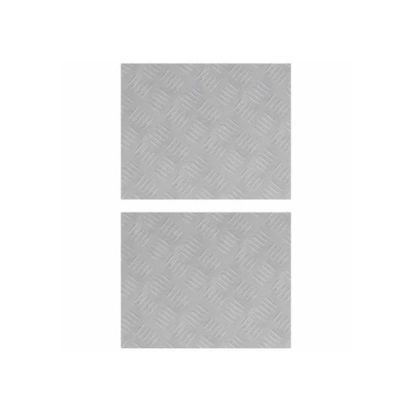 Antislip trappsteg - vidaXL - 50x40 cm - Silver - Aluminium - Rektangulär
