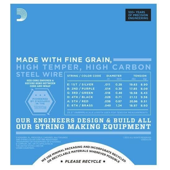 D'Addario EXL115, gitarr, elektrisk