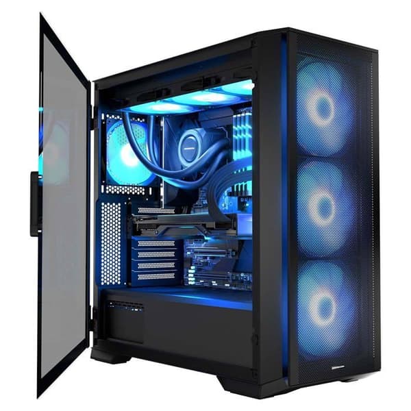 PC-chassi - Modecom - Horizon ARGB Flow - MIDI - USB 3.0 x2 - Typ-C - Svart