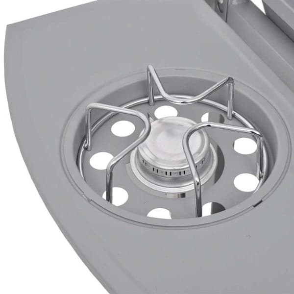 vidaXL Gasgrill 4 + 1 Cooking Zone Silver