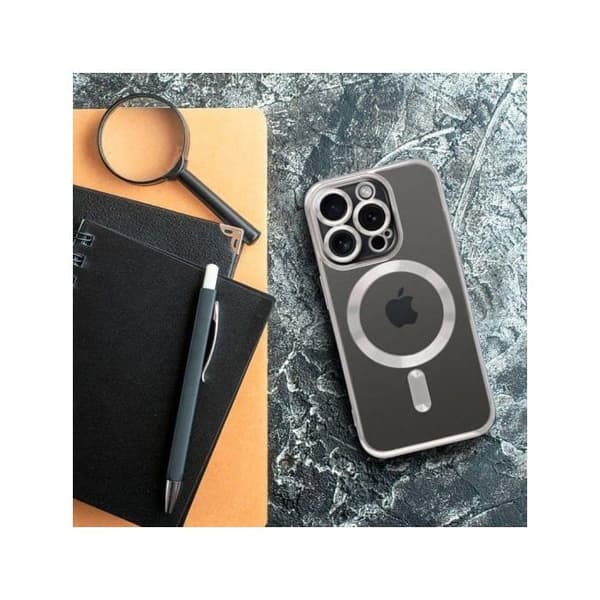 COOL-fodral för iPhone 17 med magnetisk silverkant