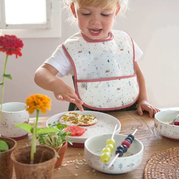 Matlåda i porslin för barn - LASSIG - Garden Explorer - Röd