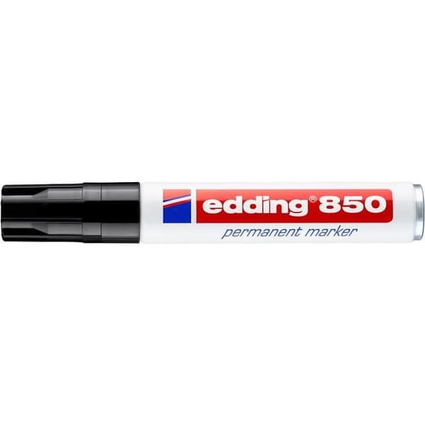 Permanent marker - EDDING - 850 - Wide chisel tip - Black - Pack of 5
