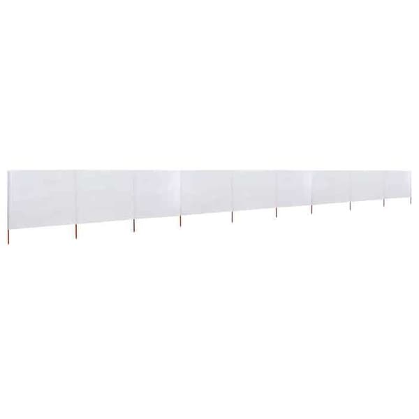 vidaXL 9 Panel Rumsavdelare Tyg 1200 x 120 cm Sandvit