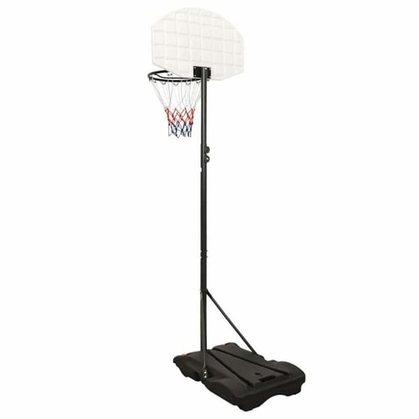 Stöd för basketboll Vitt 216 250 cm Polyeten