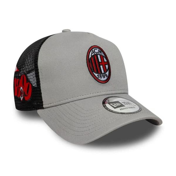 Casquette 9FORTY A-Frame Trucker AC Milan Patch Grå