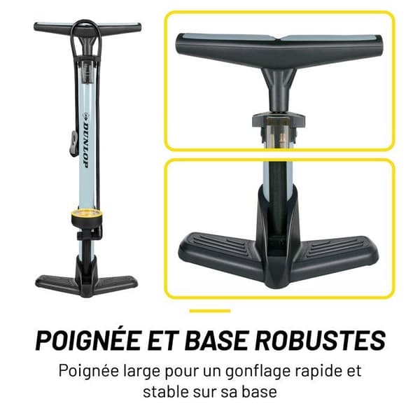 Dunlop Cykelpump med Manometer
