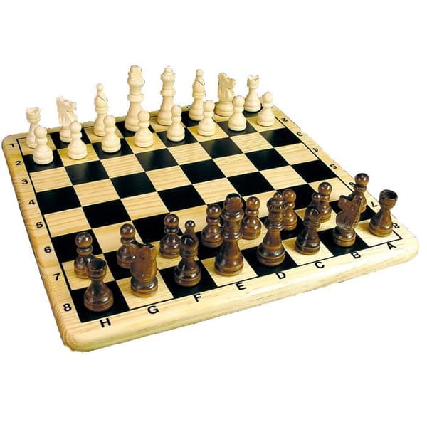 Träschacklåda - Klassiska brädspel och strategispel - Taktik