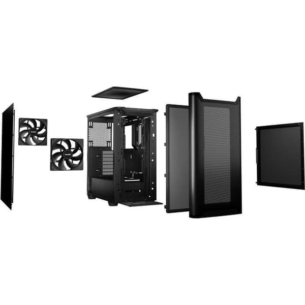 PC-chassi - BE QUIET! - Pure Base 501 Airflow - Mid Tower - Mini-ITX - Svart