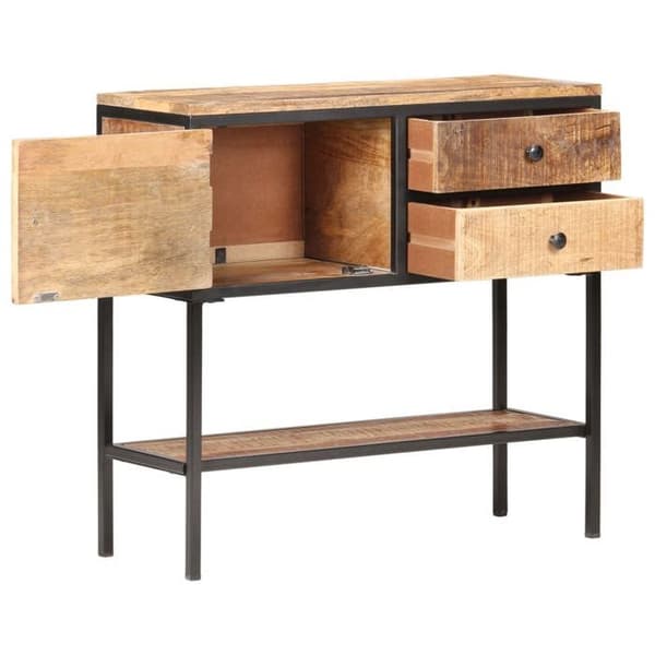 vidaXL Buffé 85x30x80 cm Rå mangoträ 320486