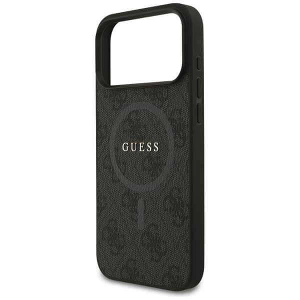 Coque Guess 4G Ring Classic Logo MagSafe för iPhone 17 Pro Max - Svart