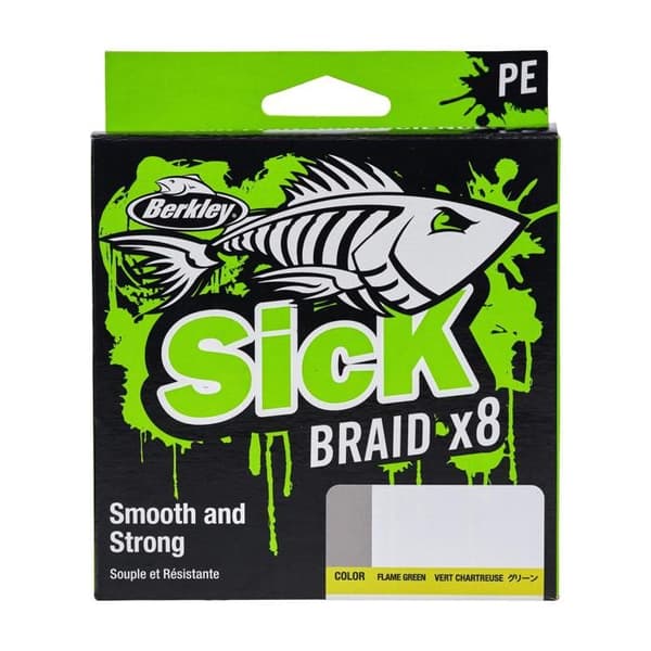 Fiskeledare - Berkley - SICK - 8 trådar PE - Exceptionell känslighet - Smidig glide