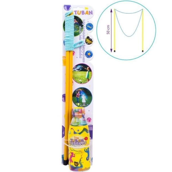 TUBAN SET SÅPBUBBLAR 50 CM + VÄTSKA 40 CL