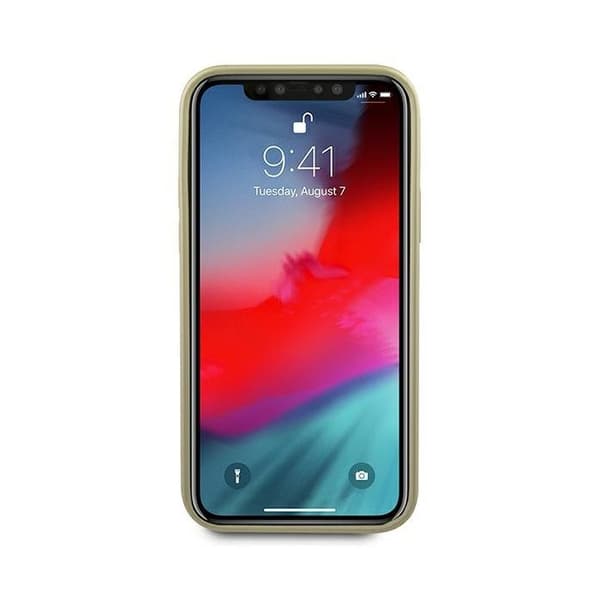 Guess-skal för iPhone 12 Pro Max, iriserande guldmönster