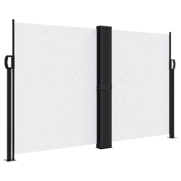 vidaXL Fällbart sidodäck vit 140x1200 cm 4004811
