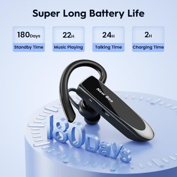 Ny bi Oreillette Bluetooth V5.0 Handsfree