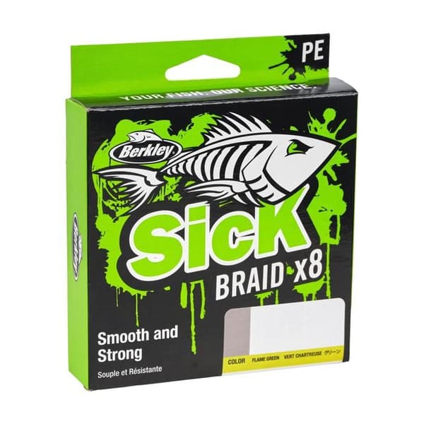 Fiskeledare - Berkley - SICK - 8 trådar PE - Exceptionell känslighet - Smidig glide