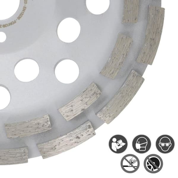 Meule Platta Diamantée PRODIAMANT 180mm Universell Dubbel Rad