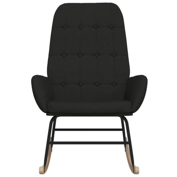 vidaXL Gungstol Svart Tyg 341259
